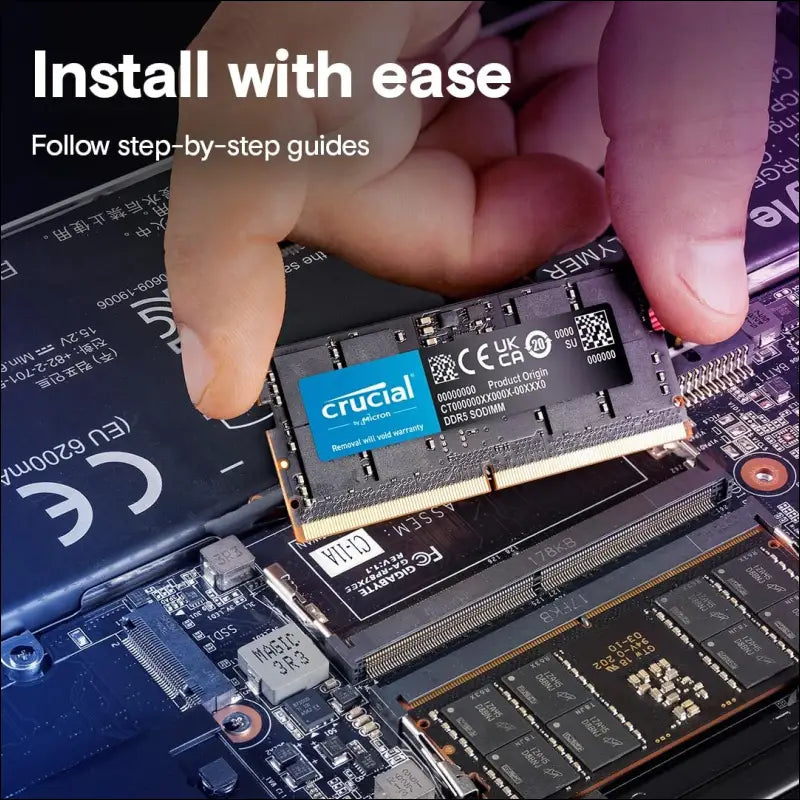 Crucial DDR5 5600MT/s Laptop Memory, 64GB(2x32GB)