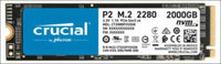 Crucial P2 2TB NVMe PCIe M.2 2280 up to 2400 MB/s Read, 1900 MB/s Write