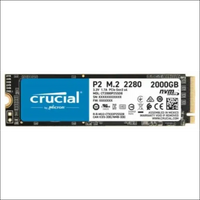 Crucial P2 2TB NVMe PCIe M.2 2280 up to 2400 MB/s Read, 1900 MB/s Write
