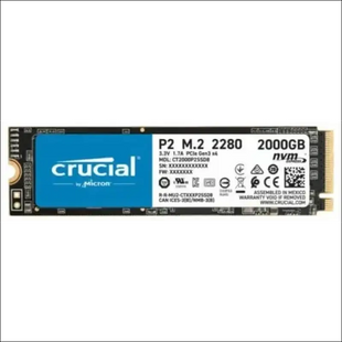 Crucial P2 2TB NVMe PCIe M.2 2280 up to 2400 MB/s Read, 1900 MB/s Write