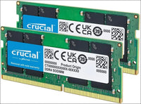 Crucial RAM 64GB Kit (2x32GB) DDR4 3200MHz CL22 (or 2933MHz or 2666MHz) Laptop Memory CT2K32G4SFD832A