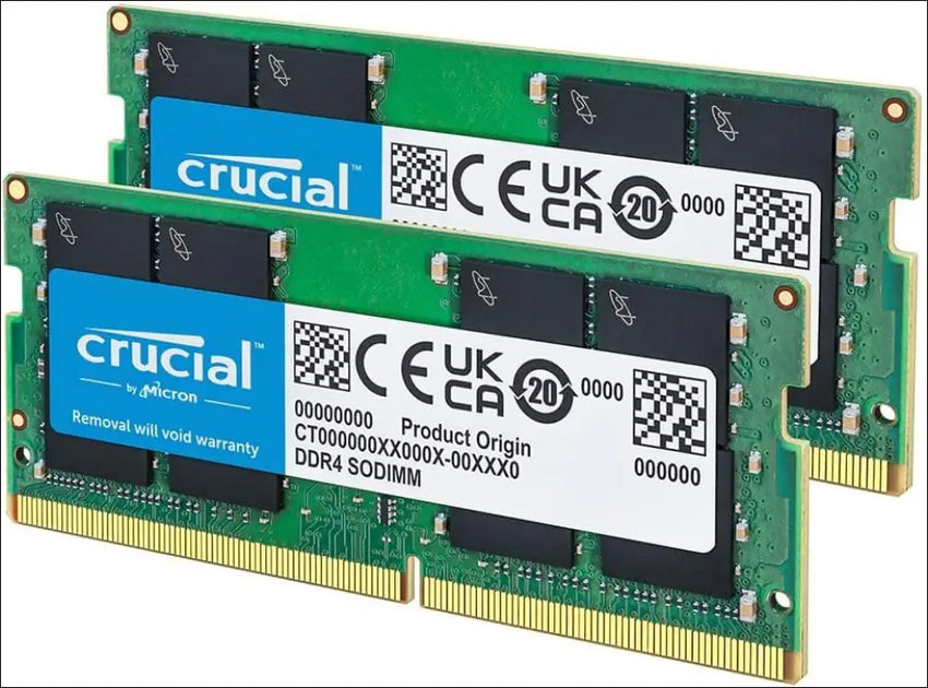 Crucial RAM 64GB Kit (2x32GB) DDR4 3200MHz CL22 (or 2933MHz or 2666MHz) Laptop Memory CT2K32G4SFD832A
