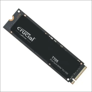 Crucial T705 1TB Gen5 NVMe SSD - 13600/10200 MB/s R/W 600TBW 1400K IOPs 1.5M