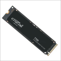 Crucial T705 1TB Gen5 NVMe SSD - 13600/10200 MB/s R/W 600TBW 1400K IOPs 1.5M