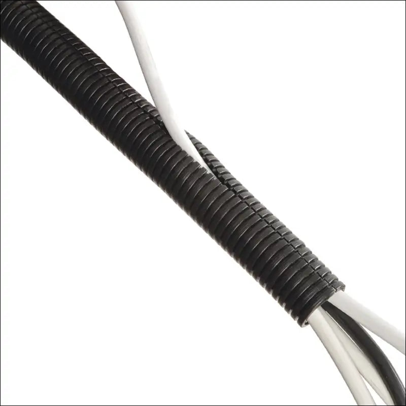 D-Line Cable Tidy Tube | Cable Management Sleeve | Cable Organiser to Manage Cables from TVs, PCs & Games Consoles | 1.1 Meter Length x 25mm Outer Diameter – Black