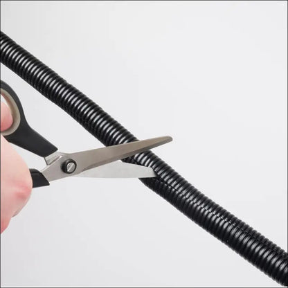 D-Line Cable Tidy Tube | Cable Management Sleeve | Cable Organiser to Manage Cables from TVs, PCs & Games Consoles | 1.1 Meter Length x 25mm Outer Diameter – Black