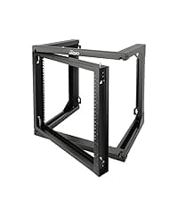 Tecmojo 6RU Wall Mount Network Cabinet 450mm Deep Data Server Rack Enclosure with Lockable Glass Door and Side Panels