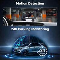 Dash Cam Car Front Indoor, Hodozzy 1440P Dual Dash Cam with Night Vision, 360° Dash Cam for Car with Loop Recording, Motion Detection, 24h Parking Monitoring, 3 Inch IPS Screen...