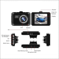 Dash Cam HD 1080P DVR Car Recorder Dash Cam with 2.2 Inch LCD Display, Night Vision, Gravity Detection, Loop, Motion Detection, for Outdoor Travel