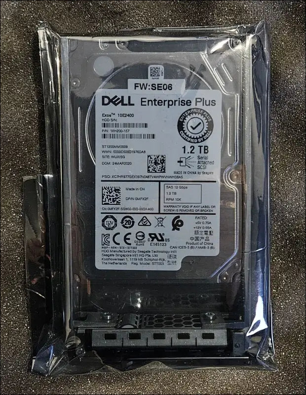 Dell EqualLogic 1.2TB 10k 12G 2.5 SAS HDD 0MFK2F MFK2F 1XH200-157