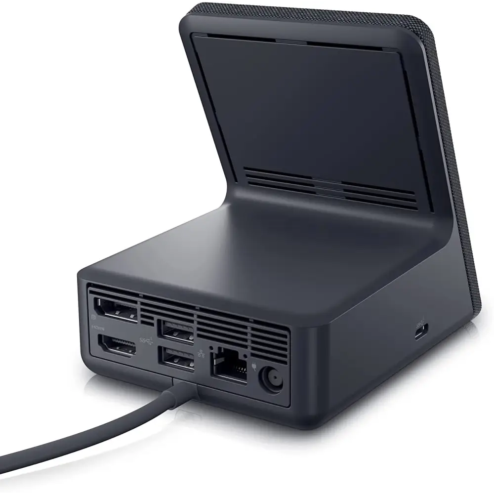 Dell HD22Q Dual Monitor Docking Station with Wireless Charging Stand USB-C HDMI and DisplayPort - HD22Q - Electronics