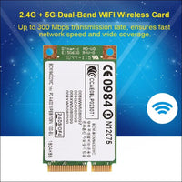 Denash PCI-E WiFi Card 2.4G+5G Dual Band PCI-E WiFi Card for HP/MAC/Dell/Acer, 300Mbps High Transfer Rate