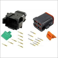 Deutsch DT8-4-CAT 8 Way CAT Spec Connector Kit with Gold Contacts