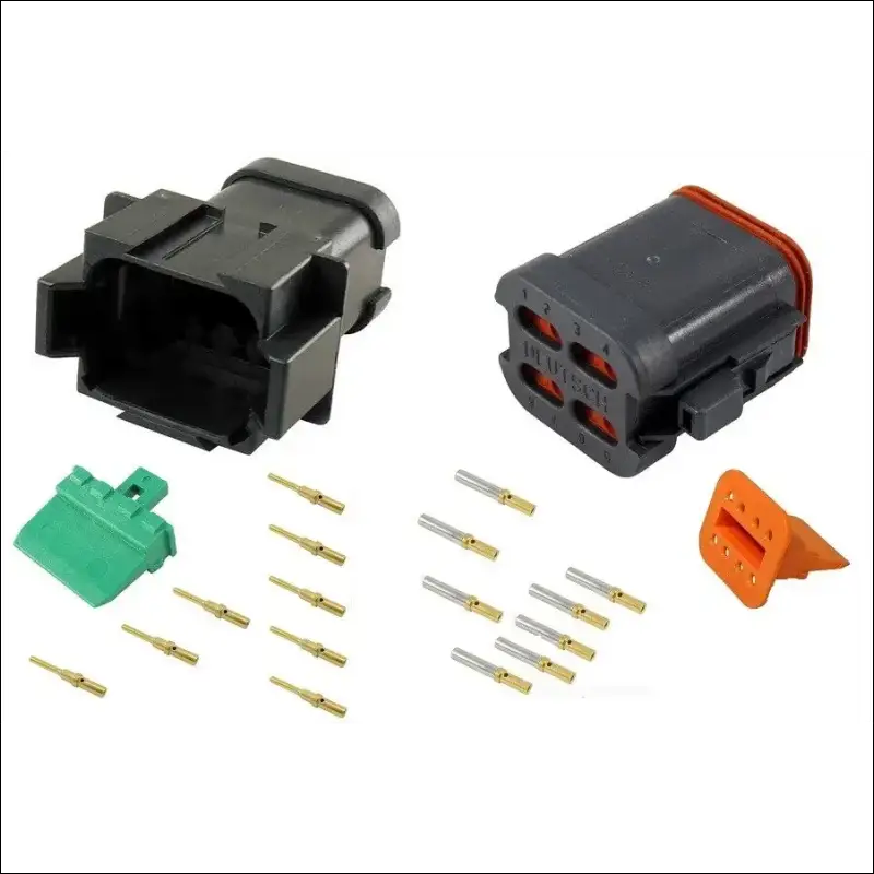 Deutsch DT8-4-CAT 8 Way CAT Spec Connector Kit with Gold Contacts