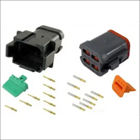 Deutsch DT8-4-CAT 8 Way CAT Spec Connector Kit with Gold Contacts