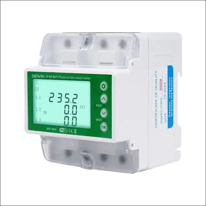 DEWIN Electricity Meter, 3 Phases, Three-Phase Meter, DIN Rail Tuya WiFi Photovoltaic Meter, 3 Phase Recloser Switch, Intelligent Reclosing Protector, 100 A