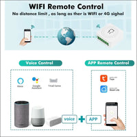 DEWIN WLAN Switch, WiFi Switch, Smart Switch, Mini Light Switch, 2-Way Control, Work, Suitable for Tuya Smart Life, Alexa 16A
