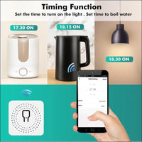 DEWIN WLAN Switch, WiFi Switch, Smart Switch, Mini Light Switch, 2-Way Control, Work, Suitable for Tuya Smart Life, Alexa 16A