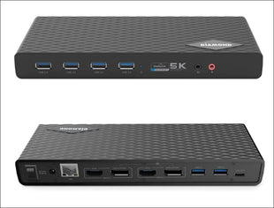 Diamond Multimedia (DS6950) Ultra Dock 5K/4K USB Type-C, Type-A Docking Station and Compatible with Thunderbolt 3 Laptops/Desktop PC’s