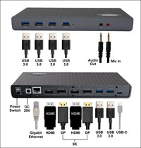 Diamond Multimedia (DS6950) Ultra Dock 5K/4K USB Type-C Type-A Docking Station and Compatible with Thunderbolt 3
