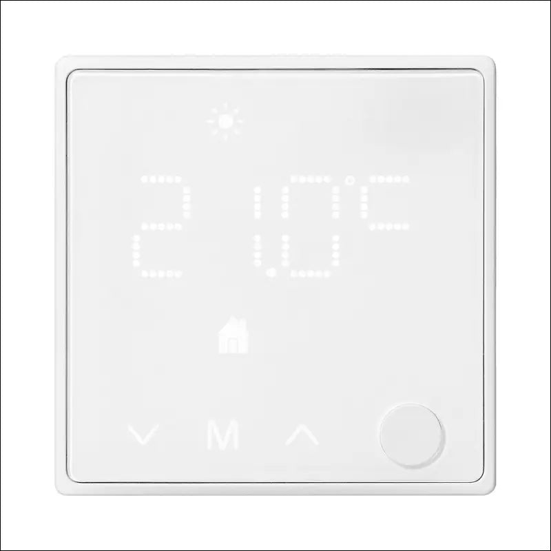 Digital Thermostat for Heating - Room Thermostat Smart WiFi Tuya App & Voice Control, Heating & Cooling Function, 8 Programmes, Compatible with Alexa & Google Assistant