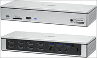 Displaylink Docking Station 4 Monitors (5K/4K@60Hz), Quad Displays for M1/M2/M3 Mac, Windows with PD 100W, 4X HDMI, 4X DP, 2.5G Ethernet, USB-A/USB-C, SD/TF 4.0, Audio.