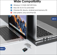 DisplayLink Universal Laptop Docking Station, USB 3.0/C Dual Video Monitor Supports HDMI/DVI/VGA to 2048 × 1152, Gigabit Ethernet, Audio Output/Inpu to 6 USB Ports for Laptop/Ultrabook/PCs