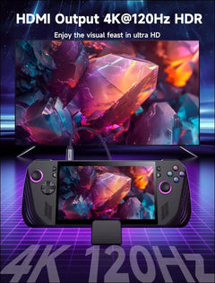 Docking Station for ROG Ally X/ROG Ally/Steam Deck/Legion Go, 6-in-1 ROG Ally X Dock with HDMI 4K@120Hz, Gigabit Ethernet, Dual USB-A 3.2 Gen 1, USB-C 3.2 Gen 1 and PD 100W Charging - HB0609