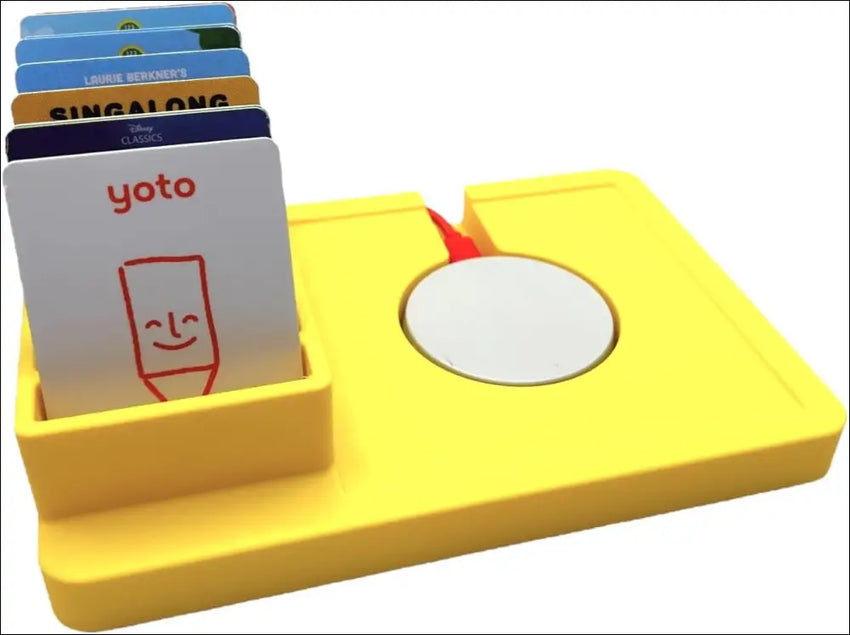 Docking Station for Yoto Player and Cards – Organised Storage and Display Stand (Yellow)