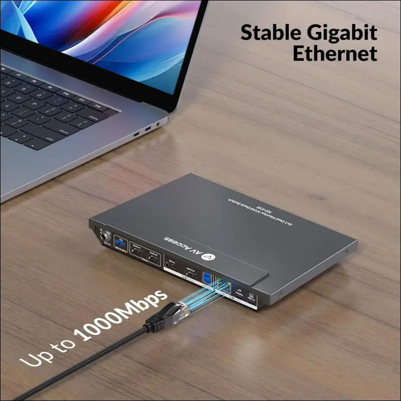Docking Station (with KVM Switch) for Laptop & Desktop | 100W Charging, 4K@60Hz Dual Monitor HDMI, Fast Switcher for 2 Computers, 1G Ethernet, EDID Support, 3xUSB 3.0, USB-C, SD, 3.5mm AUX Audio