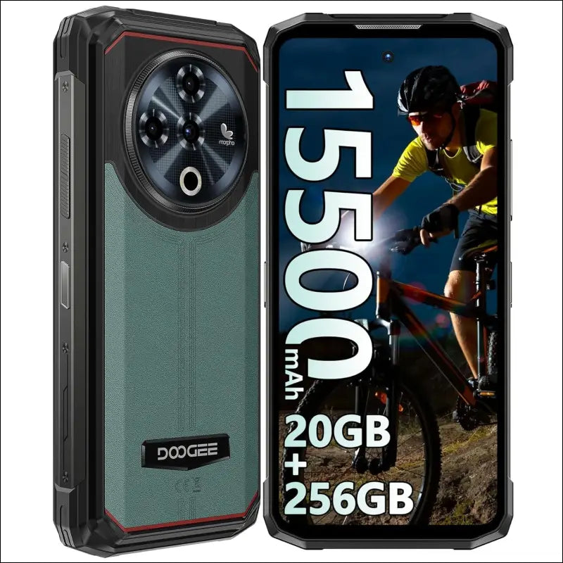 DOOGEE Fire 6 Power Rugged Phone Unlocked 2025, 15500mAh/33W Battery Cell Phone, 20GB+256GB, 6.56" Display Smartphone, 50MP AI Camera, 4G Triple SIM Android 14 Phones, 120LM...