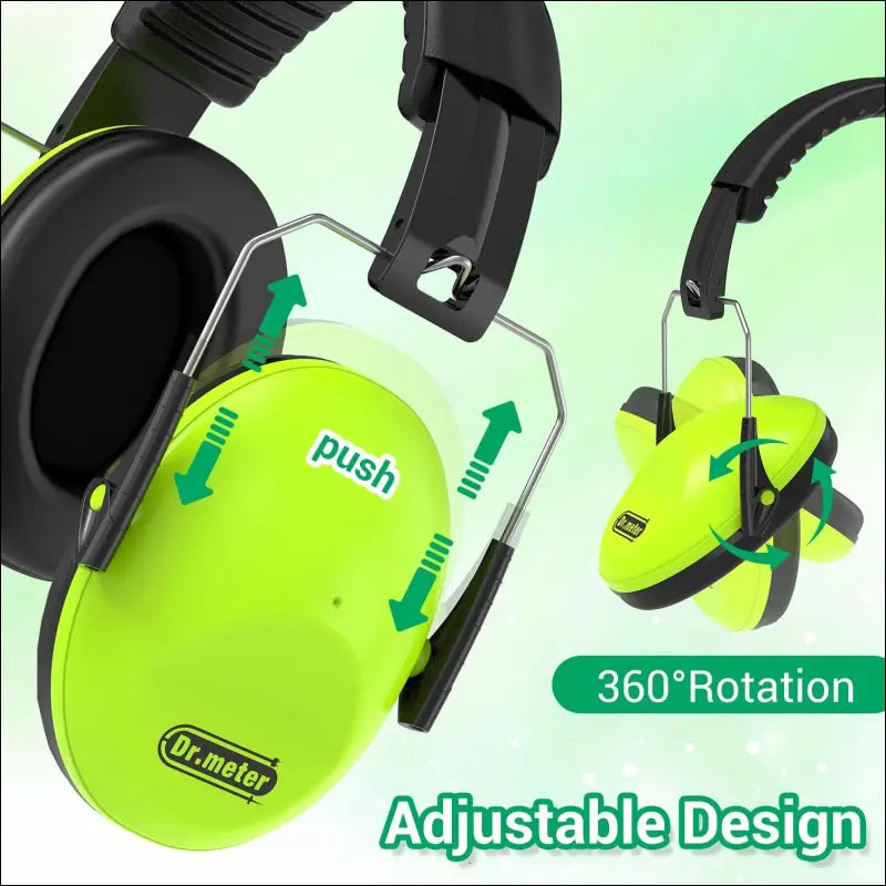 Dr.meter Ear Muffs for Noise Reduction 27NRR Noise Cancelling Headphones for Kids with Adjustable Head Band, EM100 Hearing Protection Earmuffs for Football Game, Concerts, Air...