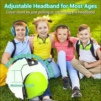 Dr.meter Ear Muffs for Noise Reduction 27NRR Noise Cancelling Headphones for Kids with Adjustable Head Band, EM100 Hearing Protection Earmuffs for Football Game, Concerts, Air...