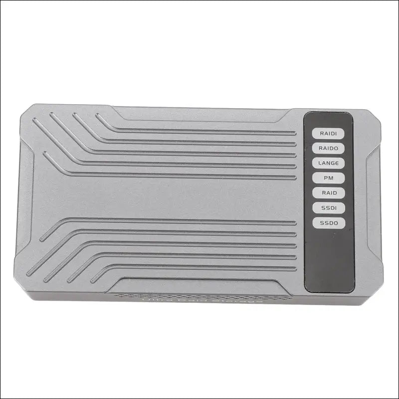 Dual Bay SSD Enclosure for NVMe M.2 Dual Type C USB3.2 GEN2 20Gbps Aluminum Alloy M Key 2280mm SSD for OS X PM