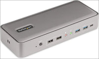 Dual-Laptop USB-C KVM Docking Station, Dual Monitor 4K 60Hz DisplayPort, 5-Port USB Hub, GbE, 90W/45W Power Delivery, Windows/Mac