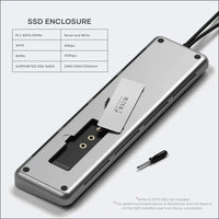 Dual USB-C Docking Station and Stand, with 2 HDMI Ports, Display Port, USB-C and USB-A Data Ports, 1 Ethernet Port, SATA and NVMe SSD Enclosure - for MacBook Pro/Air and Type-C Devices