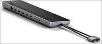Dual USB-C Docking Station and Stand, with 2 HDMI Ports, Display Port, USB-C and USB-A Data Ports, 1 Ethernet Port, SATA and NVMe SSD Enclosure - for MacBook Pro/Air and Type-C Devices