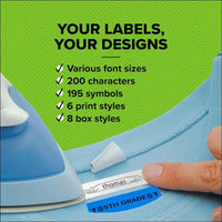 Dymo LetraTag LT-100H Label Maker Kit with Plastic Paper Clear Tape for Office Home