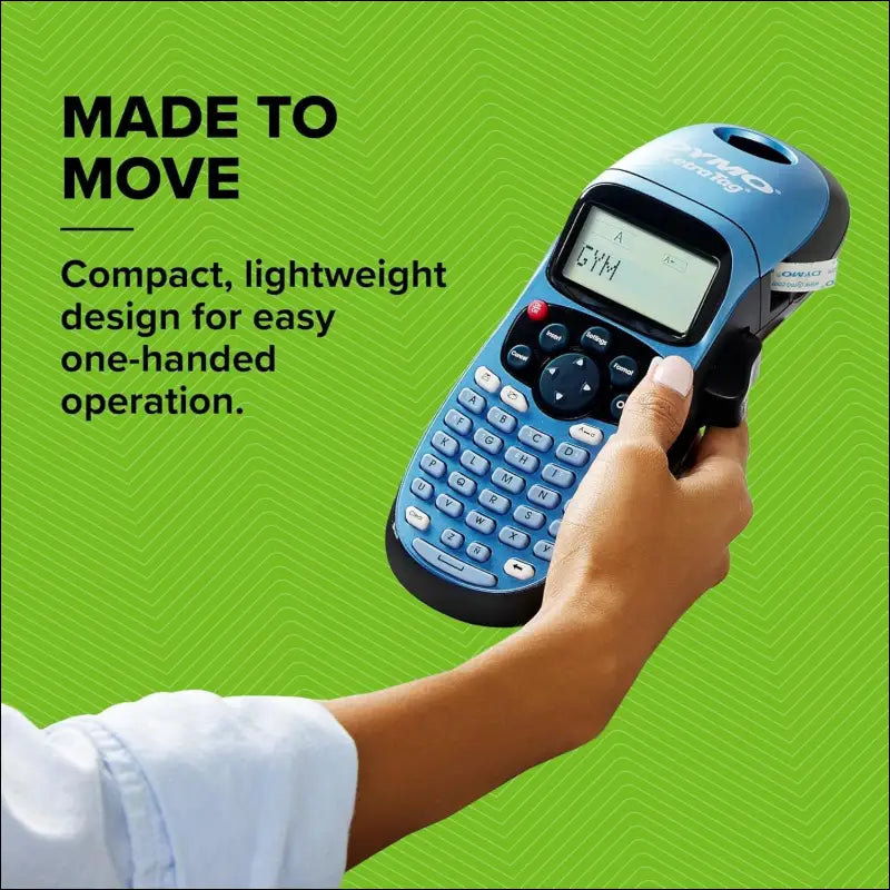 Dymo LetraTag LT-100H Label Maker Kit with Plastic Paper Clear Tape for Office Home
