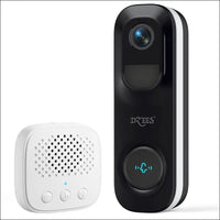 Dzees Doorbell Camera Wireless, 2K Video Doorbell Wireless, WiFi Doorbell with AI Analysis, Rechargeable Wireless Battery, IP65 Weatherproof, 2-Way Audio, 160º Wide-Angle, Anti...