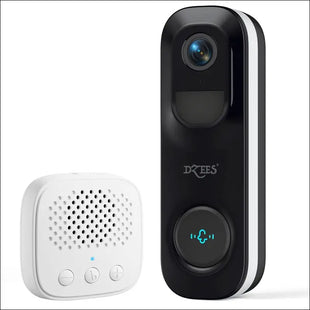 Dzees Doorbell Camera Wireless, 2K Video Doorbell Wireless, WiFi Doorbell with AI Analysis, Rechargeable Wireless Battery, IP65 Weatherproof, 2-Way
