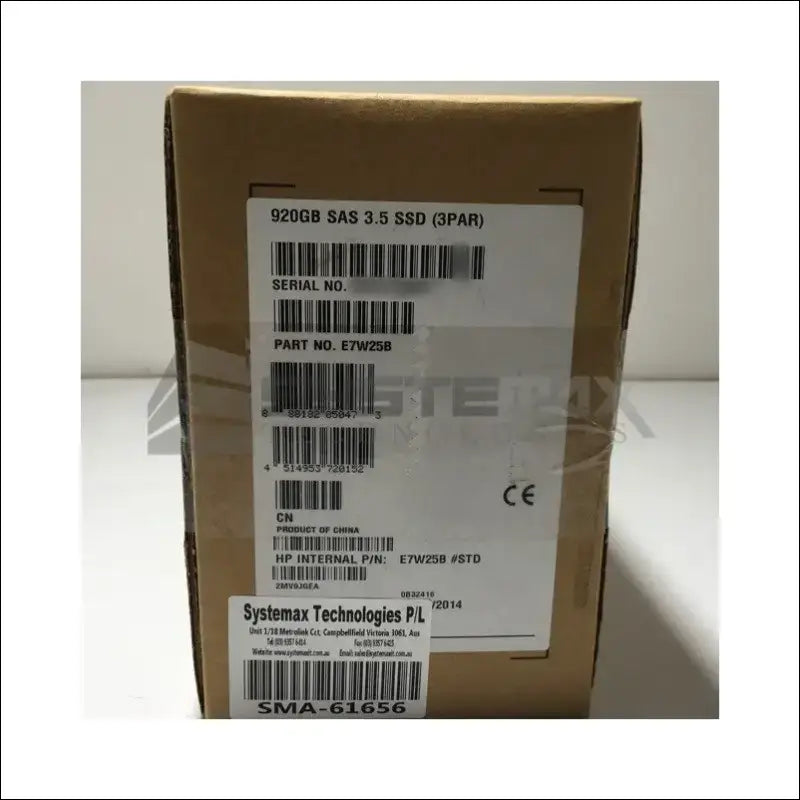 E7W25B - HPE 3PAR StoreServ M6720 920GB 6G SAS LFF 3.5in MLC Solid State Drive