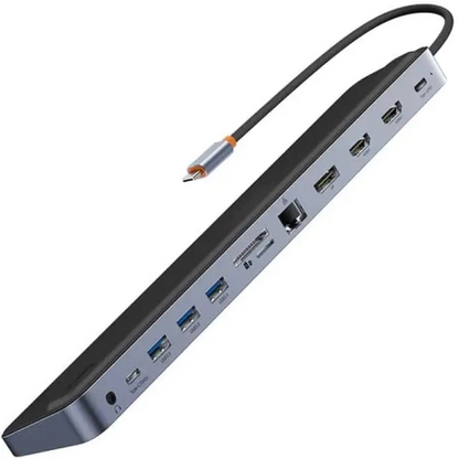 Elitejoy Gen2 12 Port Hub Docking Station, Black