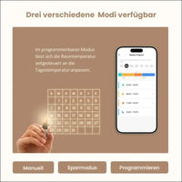 EMKE Smart Radiator Thermostat Kit, Intelligent Heating Thermostat Including Tuya Zigbee 3.0 Gateway with App Function, Compatible with Alexa & Google Home, M30 x 1.5 mm, 6...