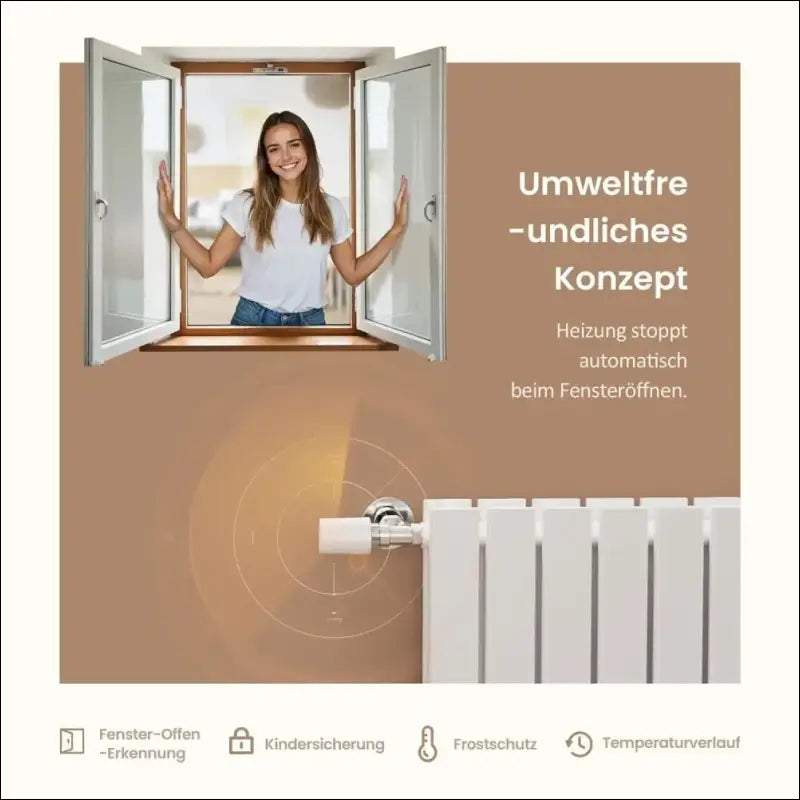 EMKE Smart Radiator Thermostat Kit, Intelligent Heating Thermostat Including Tuya Zigbee 3.0 Gateway with App Function, Compatible with Alexa & Google Home, M30 x 1.5 mm, 6...