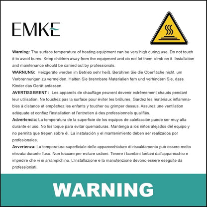 EMKE Smart Radiator Thermostat Kit, Intelligent Heating Thermostat Including Tuya Zigbee 3.0 Gateway with App Function, Compatible with Alexa & Google Home, M30 x 1.5 mm, 6...