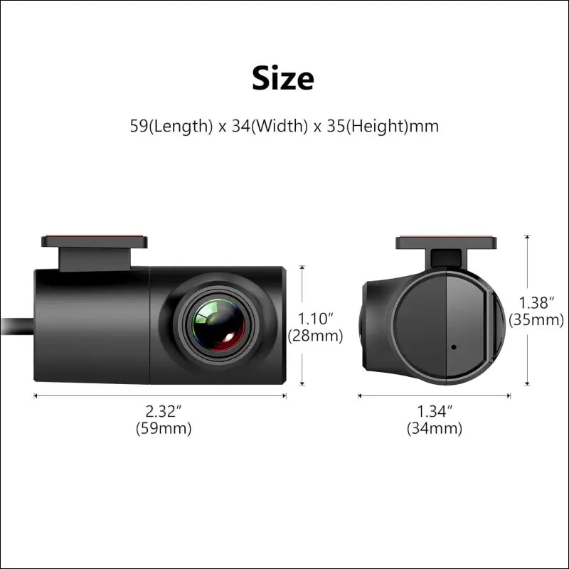 Eonon 1280 x 720P Dash Cam USB Car Recorder Front Camera for Eonon Android Car Radio, Car Mini Dash Cam, 120° Wide Angle (A100)