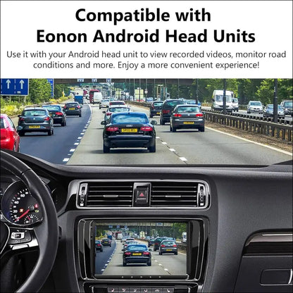 Eonon 1280 x 720P Dash Cam USB Car Recorder Front Camera for Eonon Android Car Radio, Car Mini Dash Cam, 120° Wide Angle (A100)