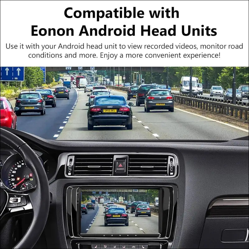 Eonon 1280 x 720P Dash Cam USB Car Recorder Front Camera for Eonon Android Car Radio, Car Mini Dash Cam, 120° Wide Angle (A100)