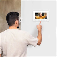 Eura VDP-45A3-TY Alpha+ TUYA WiFi Video Intercom, 4 Wires, 7 Inch Color Monitor, White